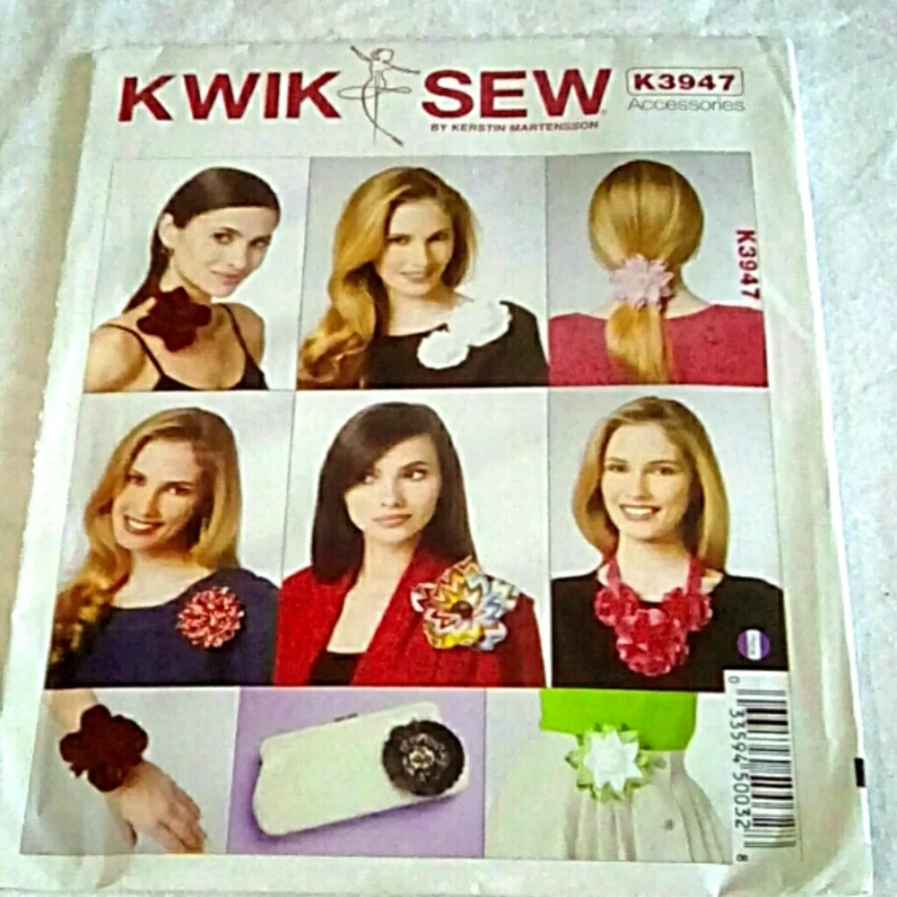 Kwik Sew K3947 Flower accessories New & Uncut